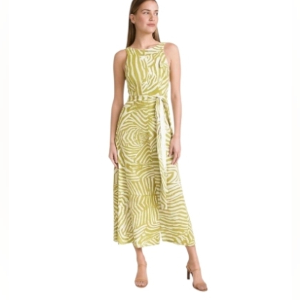 IPEKYOL Sleeveless Animal Print Maxi Dress Size 6